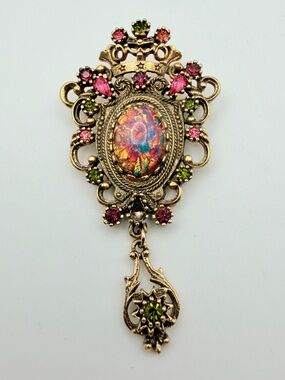 Vintage 70s Sarah Coventry Contessa Brooch Pendant